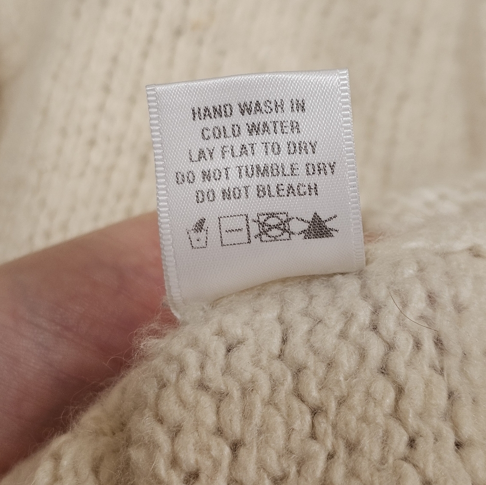 The Elder Statesman Men's Baja Cashmere Hoodie Ecru - Picture 9 of 9